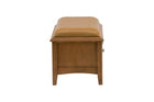 McKenzie Pecan Upholstered Bench